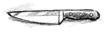 Drawing of knife