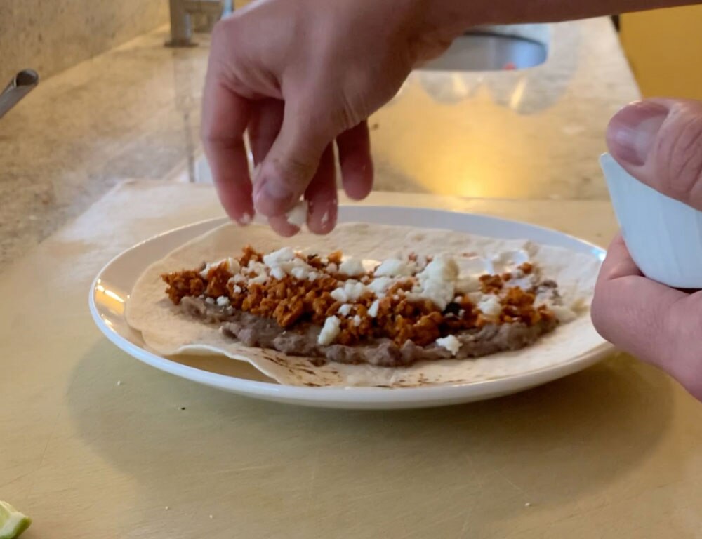 Chef Bob's Honduran Baleadas Kicked Up with Plant-Based Chorizo