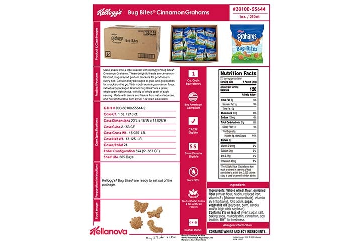 3010055644 Bug Bites Cinnamon Grahams NLI18097 K-12 Spec Image