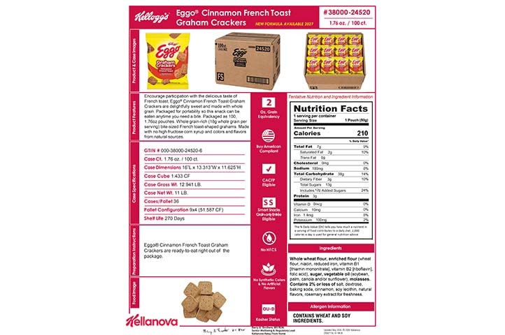 3800024520 Eggo Cinnamon French Toast GrahamsNLI17465 K-12 Spec