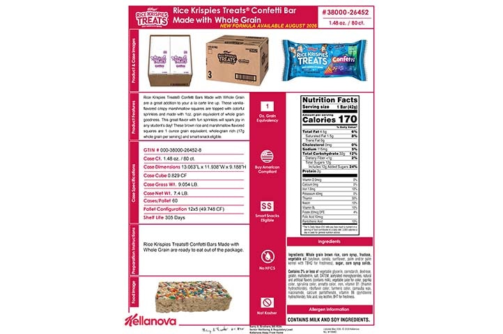 3800026452 Rice Krispies Treats WG Confetti NLI18629 K-12 Spec