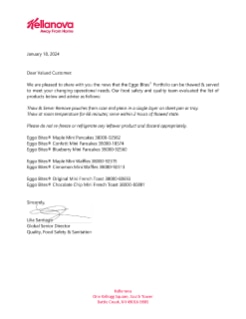 Kellanova Eggo Bites® Portfolio Thaw and Serve Recommendation