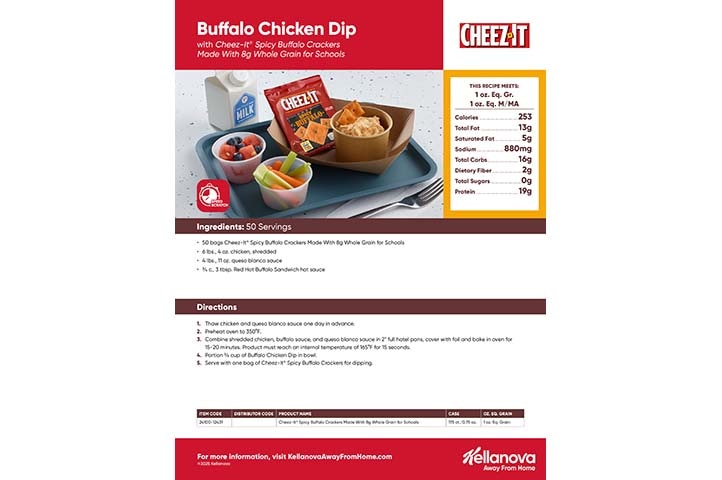 Buffalo Chicken Dip with Cheez-It® Spicy Buffalo Crackers Recipe