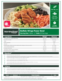 MorningStar Farms® Buffalo Wings Power Bowl
