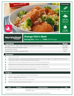 MorningStar Farms® Orange Chik'n Bowl Image