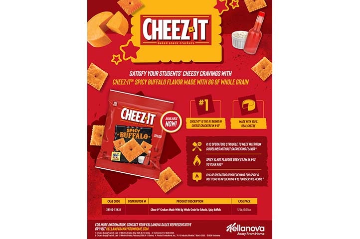 Cheez-It® Whole Grain Spicy Buffalo Sell Sheet