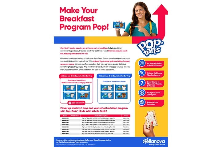 Pop-Tarts® K-12 Portfolio Sell Sheet