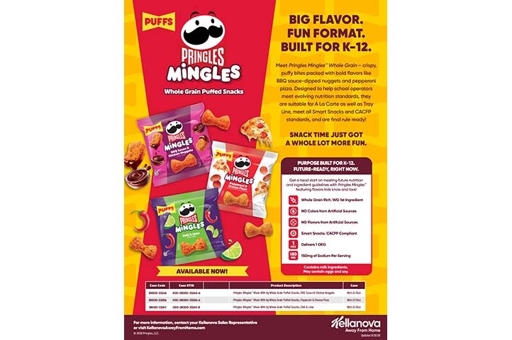 Pringles® Mingles™ K-12 Sell Sheet