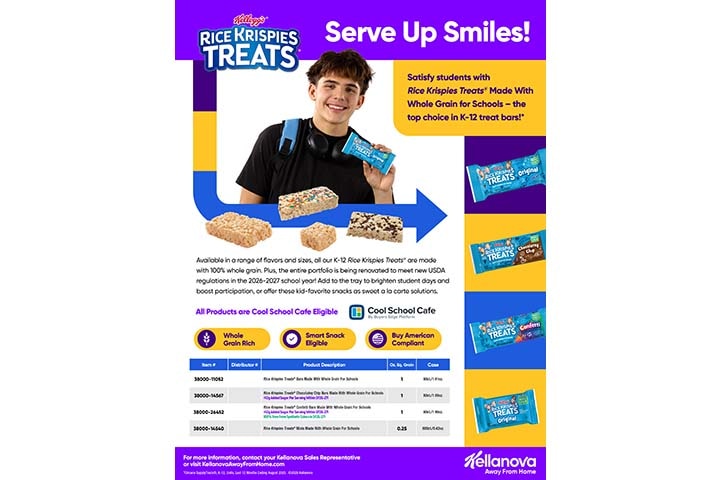 Rice Krispies Treats® K-12 Portfolio Merchandiser Sell Sheet