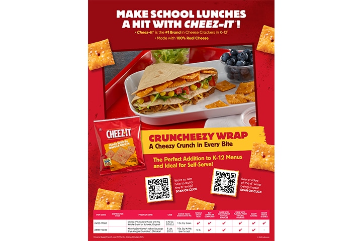 Cheez-It® Cruncheezy Wrap Sell Sheet Image
