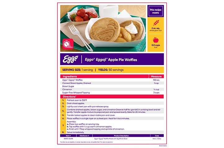 Eggo® Eggoji™ Apple Pie Waffles Image