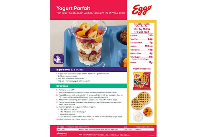 Eggo® Froot Loops® Waffles & Yogurt Parfait