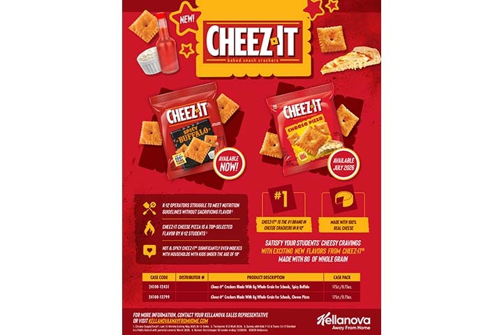 Cheez-It® Whole Grain Spicy Buffalo and Cheese Pizza Innovation Sell Sheet