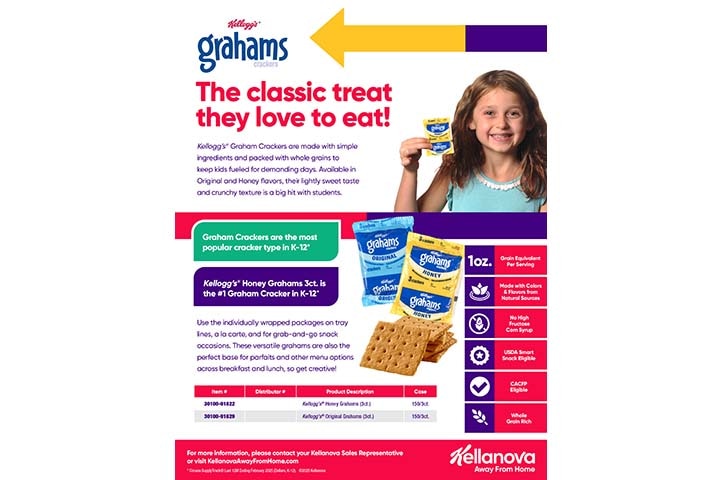 Kellogg's® 3-ct Grahams Sell Sheet