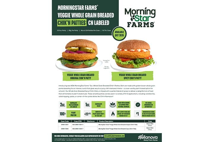 MorningStar Farms® Chik'n Patty Sell Sheet 2025 - 2026