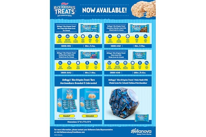 Rice Krispies Treats® K-12 Portfolio Merchandiser Sell Sheet
