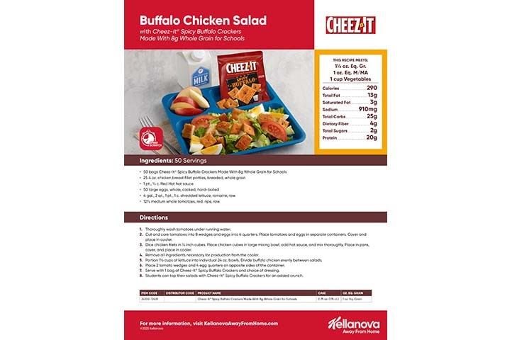 Buffalo Chicken Salad with Cheez-It® Spicy Buffalo Recipe