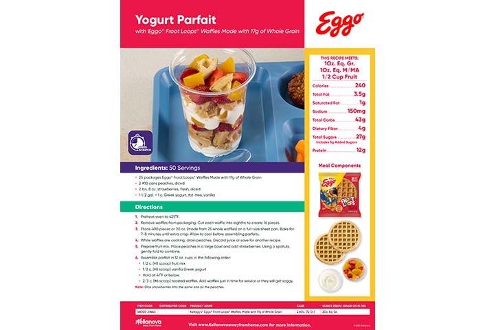 Eggo® Froot Loops® Waffles & Yogurt Parfait