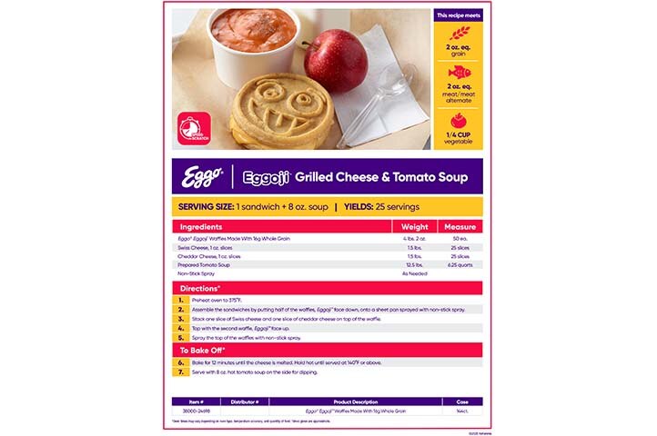 Eggo® Eggoji™ Grilled Cheese & Tomato Soup Image