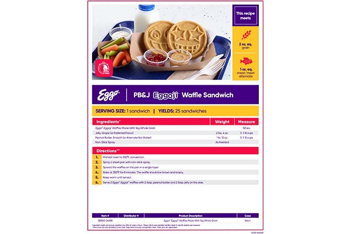 Eggo® Eggoji™ PB&J Waffle Sandwich Image