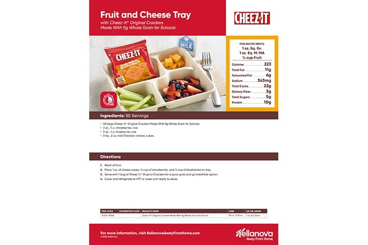Fruit & Cheese Tray with Cheez-It® Recipe