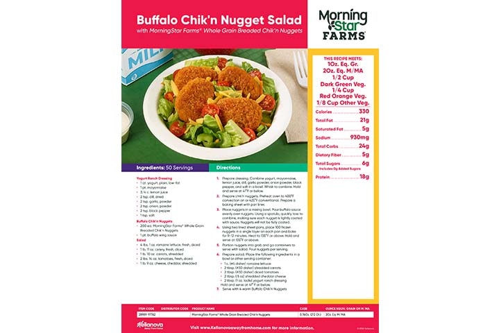MorningStar Farms® Buffalo Chik'n Nugget Bowl Recipe
