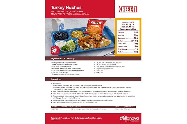 Turkey Nachos with Cheez-It® Recipe