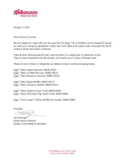 Eggo® Minis Froot Loops® Waffles Thaw and Serve Recommendation