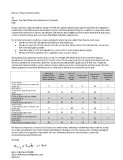 Kellanova Pop Tarts® Made with Whole Grain for Schools Parents & Administration letter