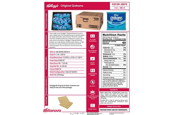 30100 30074 Original Grahams 2ct K-12 Spec