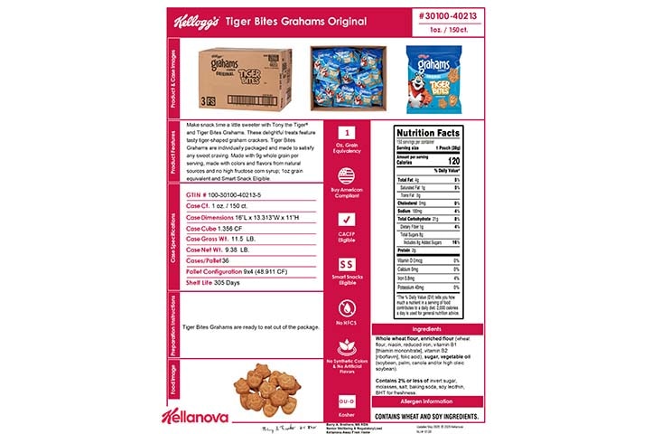 30100 40213 Grahams Tiger Bites Original K-12 Spec