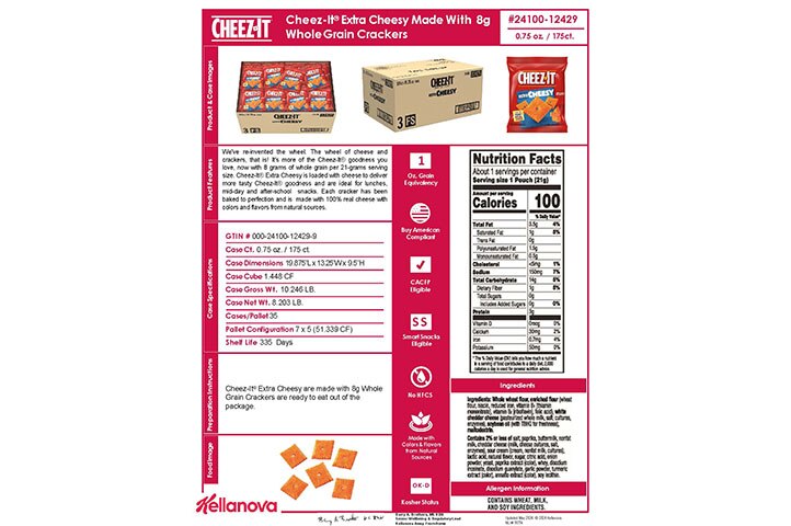 Launching July 2025: 24100 12429 Cheez It Extra Cheesy for Schools NLI 18756 - Combined Bid Spec Image