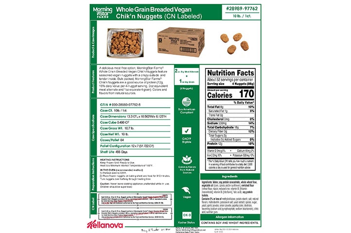 28989 97762 MSF Whole Grain Chik'n Nuggets NLI 18300 - Combined Bid Spec Image