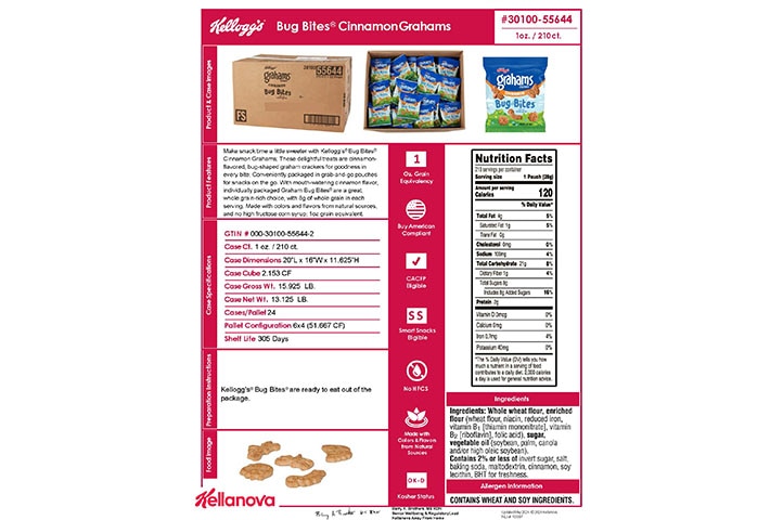 30100 55644 Kellogg's Bug Bites Cinnamon Graham Crackers NLI 18097 - Combined Bid Spec Image