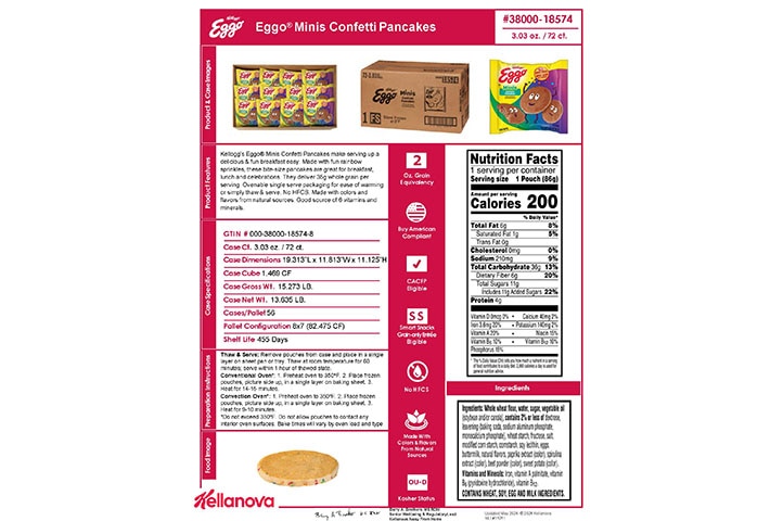 38000 18574 Eggo Confetti Mini Pancakes NLI 18261 - Combined Bid Spec Image